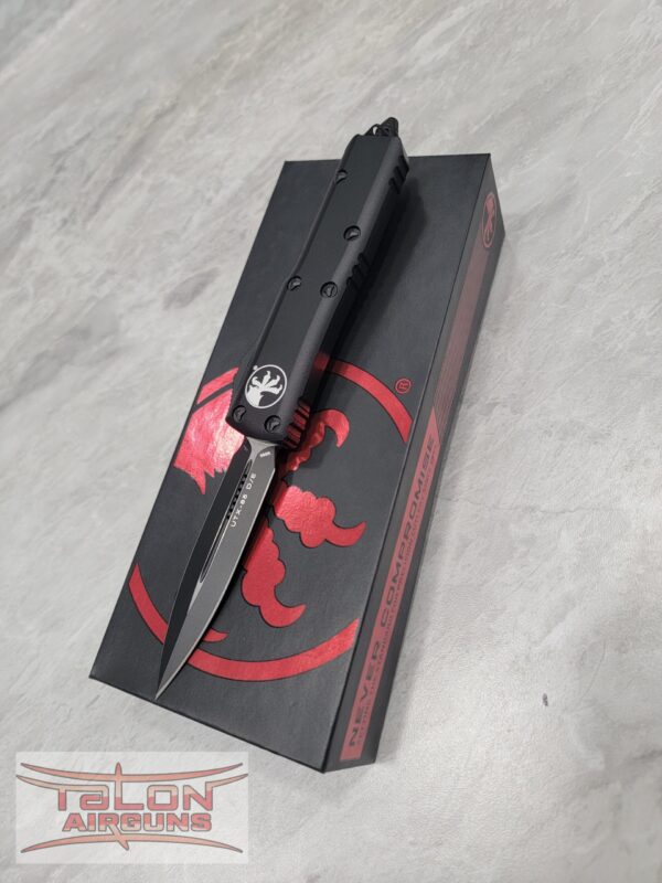 Microtech Knife 232-1T UTX-85 D/E - Black Handle - Black Blade