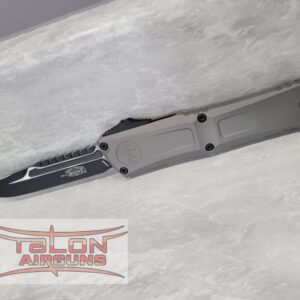 Microtech Knife Combat Troodon Gen III OTF Automatic Knife Natural Gray 4" Interceptor Black 1217-1NCS