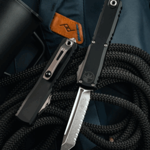 Microtech Knife NEW ULTRATECH GEN III ZBP™ T/E STONEWASH FULL SERRATE (1123-12)