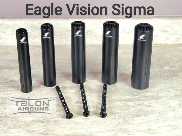 Eagle Vision SIGMA-M46 Airgun Sound Moderator / Suppressor Interchangeable Caliber L185mm D46mm - Image 5