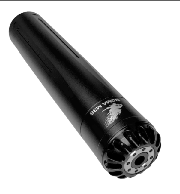 Eagle Vision SIGMA-M36 Airgun Sound Moderator / Suppressor Interchangeable Caliber L181mm D36mm