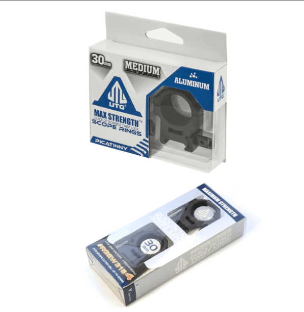 UTG® 30mm Picatinny Scope Rings with QD Twist Lock, Medium Profile - Image 4