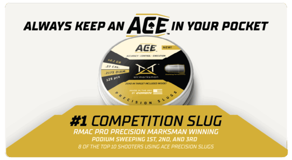 AirMarksman “ACE” Precision Slug – .22 40.1gr (.2175) – 125ct – Boat Tail - Image 3