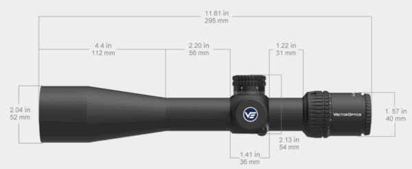 Vector Optics Veyron 6-24x44IR SFP Compact Rifle Scope - Image 2