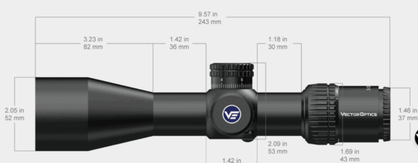 Vector Optics Veyron 3-12x44IR SFP Compact Rifle Scope - Image 5