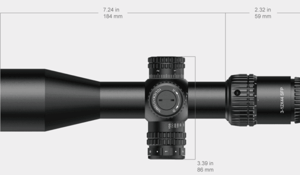 Vector Optics Veyron 3-12x44IR SFP Compact Rifle Scope - Image 6