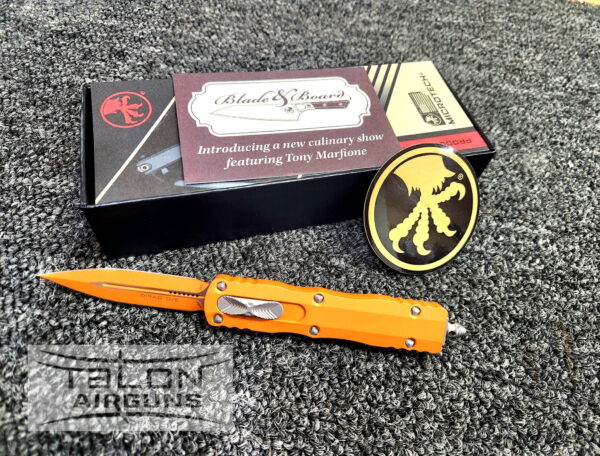 Microtech Knives Dirac Tequila Sunrise Cerakote D/E 225-1TE-C17Z15