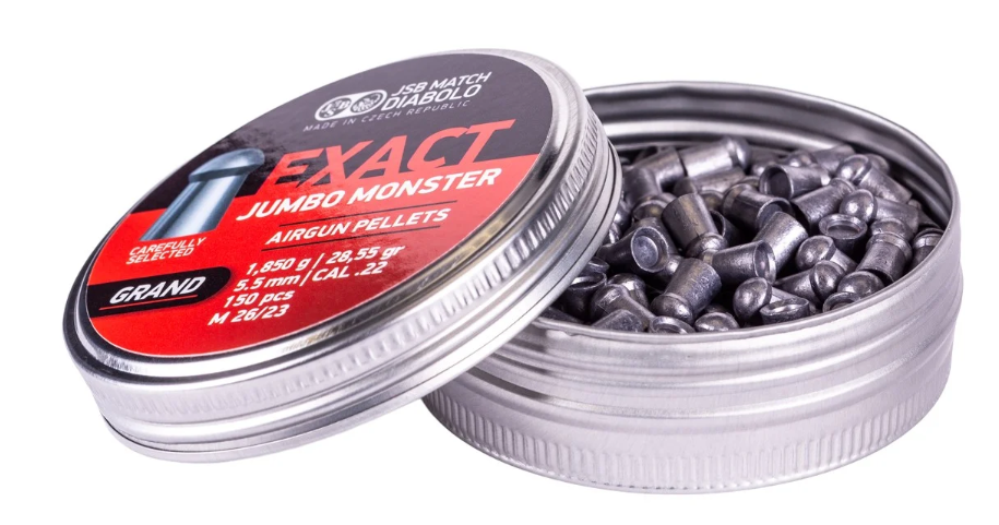 JSB Exact Jumbo Monster Grand .22 Cal, 28.55 Grains, Domed, 150ct BUY 3 Get 1 FREE - Image 2