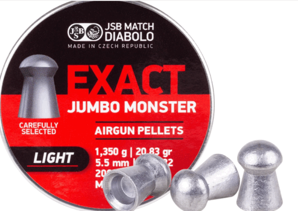 JSB Exact Jumbo Monster Grand .22 Cal, 28.55 Grains, Domed, 150ct - Image 4