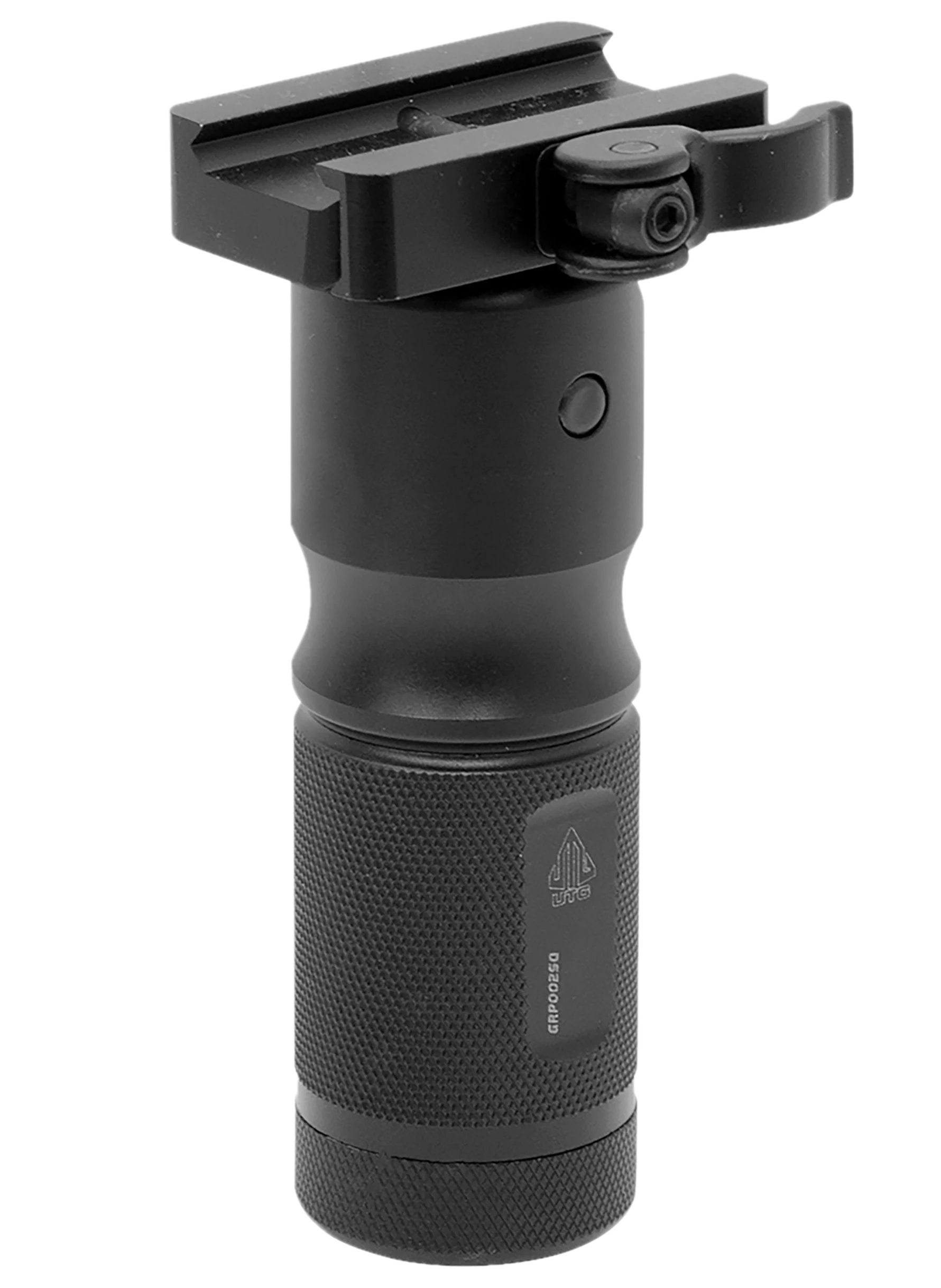 Leapers UTG Quick-Detach Foldable Foregrip, Matte Black Aluminum, Picatinny Mount – MNTGRP002SQ